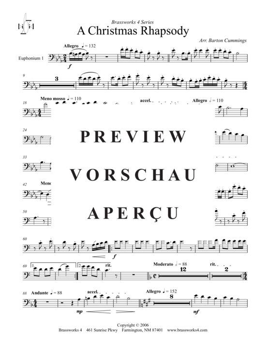 Product gallery: Page 9 of 20 Christmas Rhapsody , , (Tuba Quartet: 2x Baritone, 2xTuba)