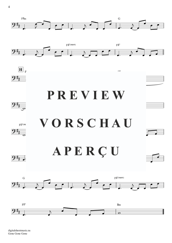 Produktgalerie: Seite 9 von 9 Gone Gone Gone, Guetta, David Swims, Teddy Tones And I, E-Bass