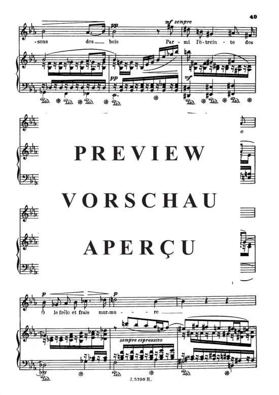 Product gallery: Page 3 of 6 C'est l'extase Op.58 No.5, , High Voice and Piano