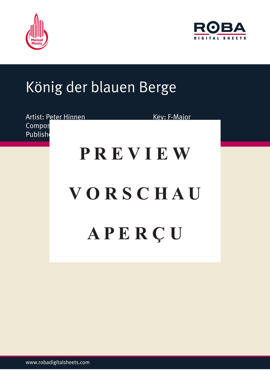 gallery: König der blauen Berge , Hinnen, 	Peter, (Klavier + Gesang)