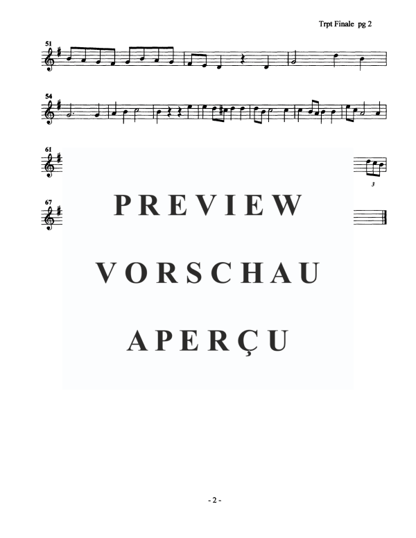 Product gallery: Page 7 of 7 Trumpet Finale, , Trumpet In Bâ™ and Piano