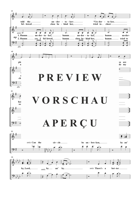 Produktgalerie: Seite 4 von 11 Can the Circle Be Unbroken, , Gemischter Chor SAB, Solo und Klavier