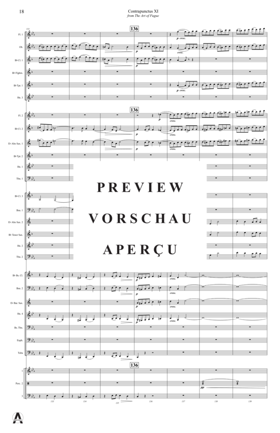 Produktgalerie: Seite 21 von 21 Contrapunctus 11 aus Kunst der Fuge , , (Concert Band)