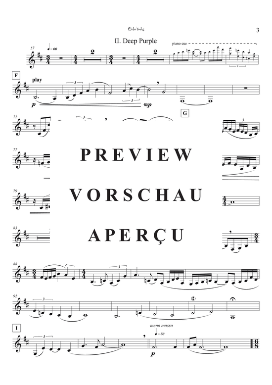 Product gallery: Page 36 of 44 Color´tudes - Five Attitudinal Colors , , (bass clarinet + piano)