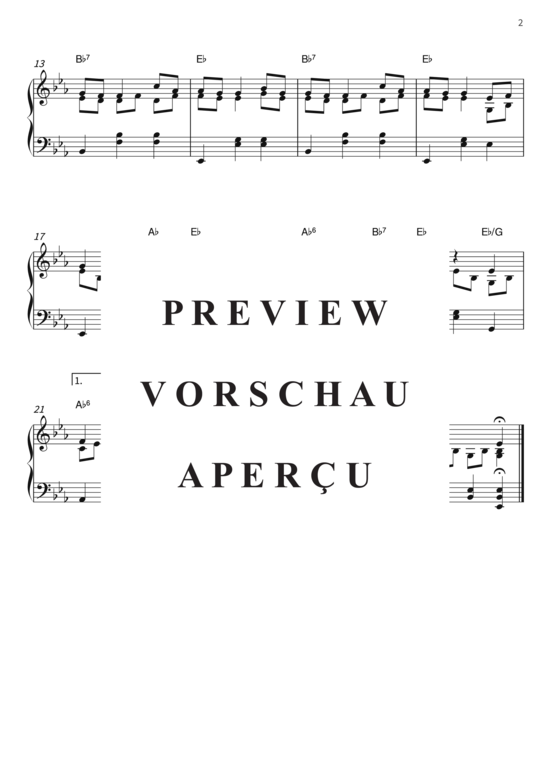 Produktgalerie: Seite 5 von 5 Weißt du, wie viel Sternlein stehen - Wiegenlied , , Klavier Solo