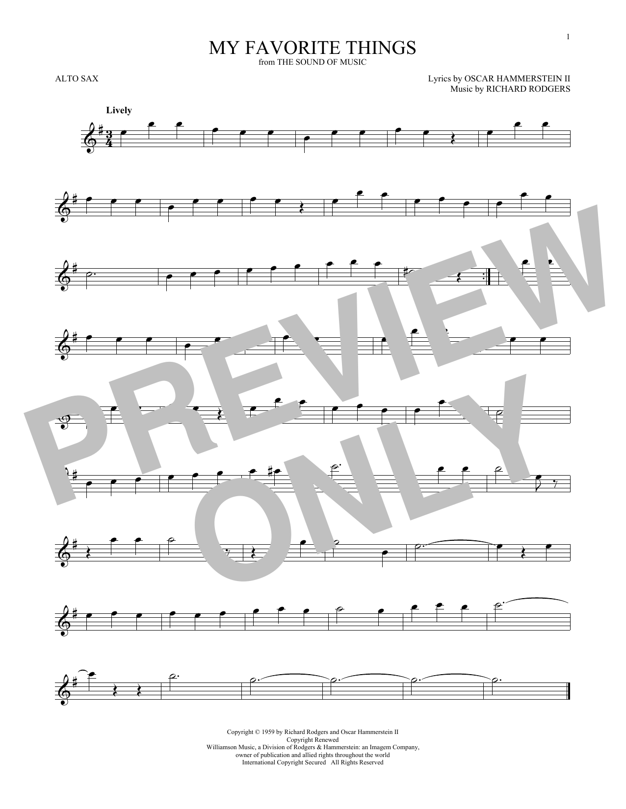Product gallery: Page 1 of 1 My Favorite Things (from The Sound Of Music), Julie Andrews