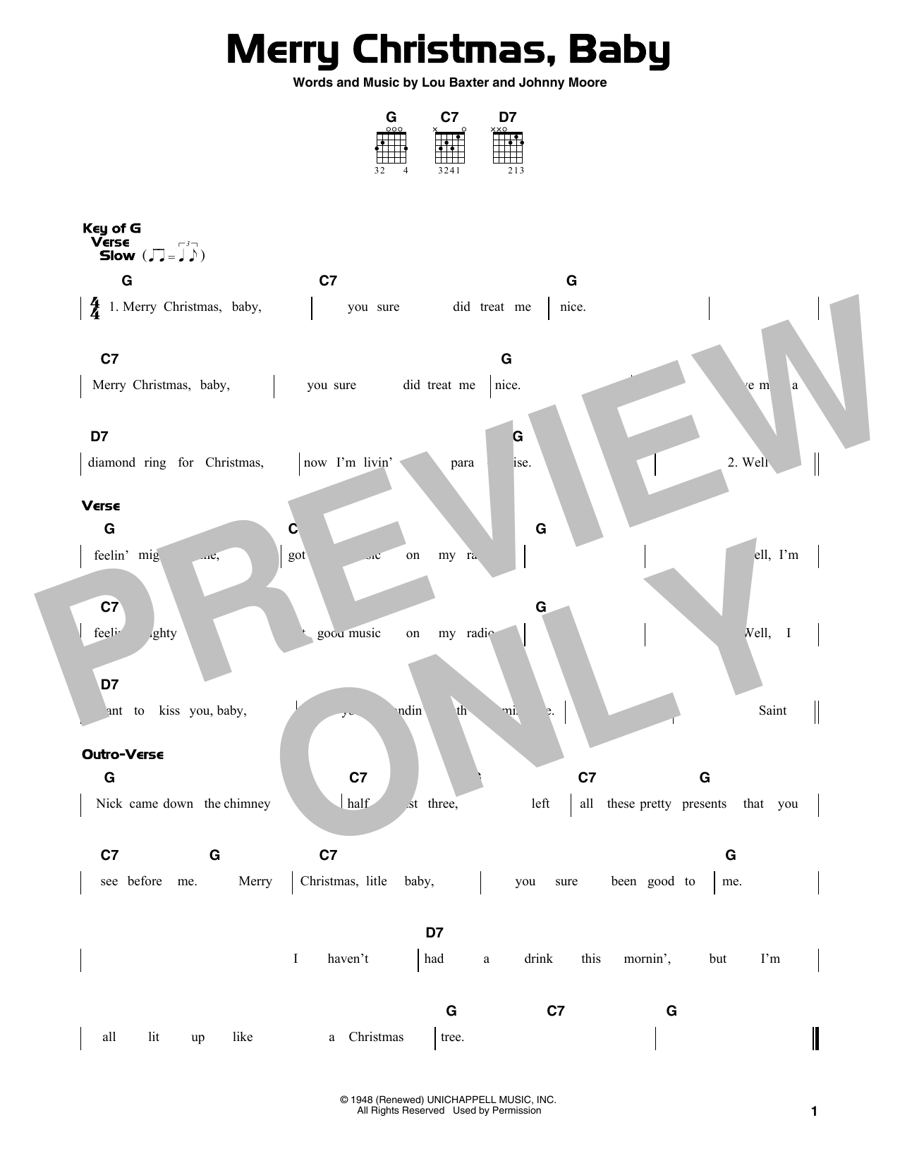 Product gallery: Page 1 of 1 Merry Christmas, Baby, Elvis Presley