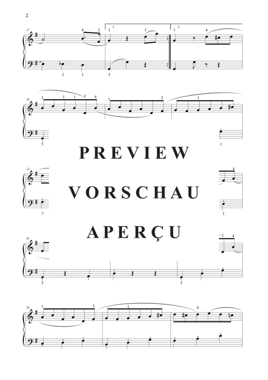Produktgalerie: Seite 3 von 5 Menuett G-Dur , , (Klavier solo einfach)