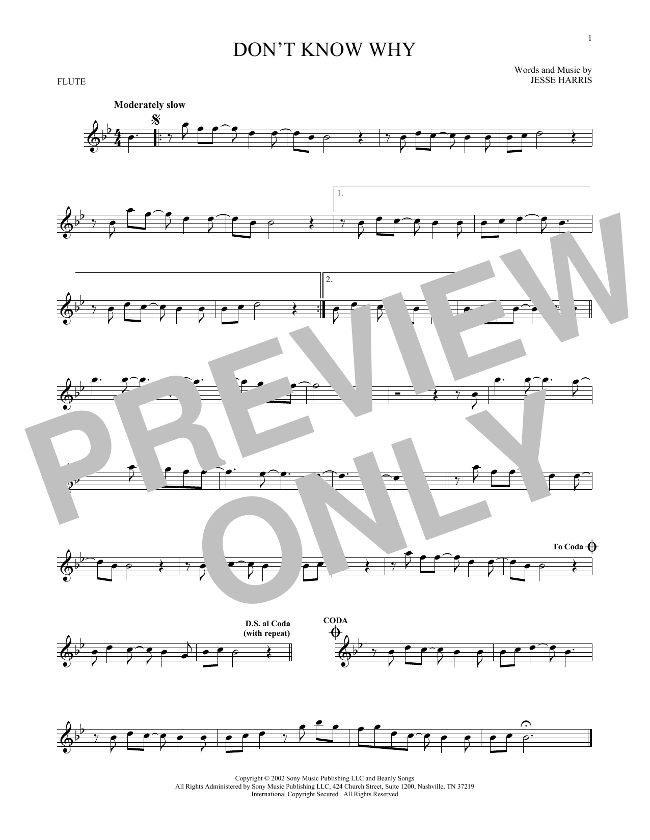 Product gallery: Page 1 of 1 Don't Know Why, Norah Jones