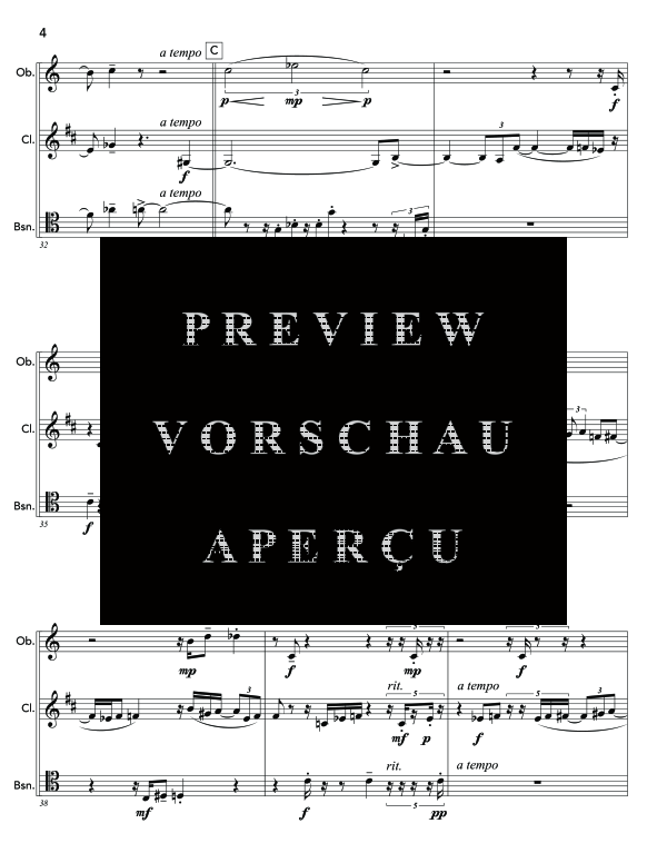 Product gallery: Page 8 of 11 Two Girls and a Boy, , (woodwind trio oboe, clarinet and bassoon)