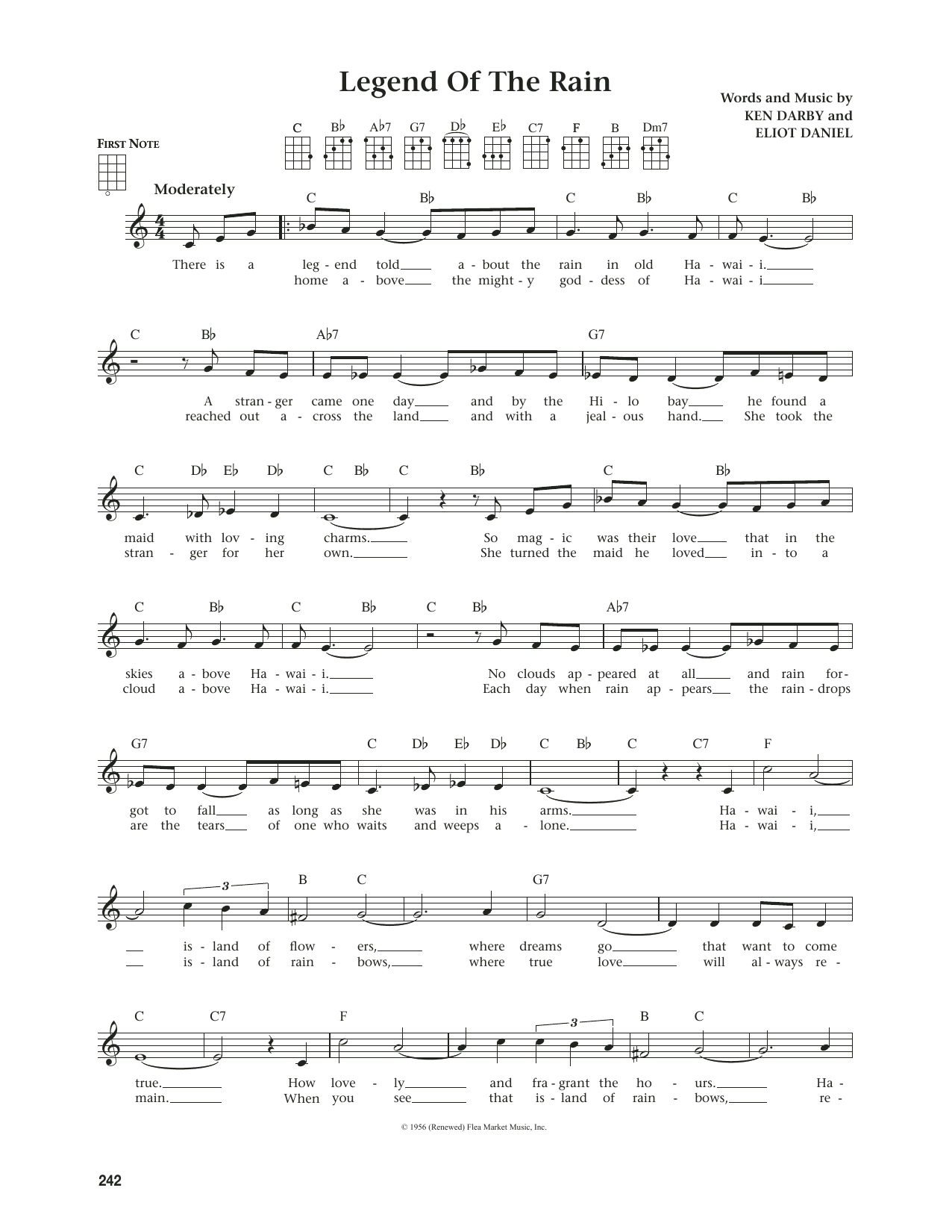 Produktgalerie: Seite 1 von 1 Legend Of The Rain (from The Daily Ukulele) (arr. Jim Beloff), Ken Darby, Ukulele