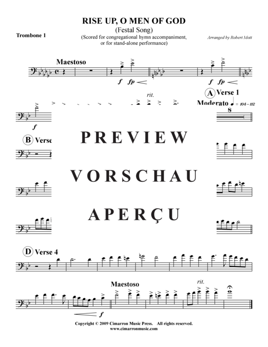 Product gallery: Page 5 of 7 Rise Up, O Men of God , , (Trombone Quartet)