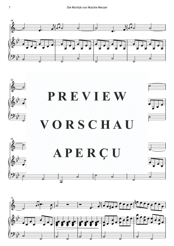 gallery: Die Moritat von Mackie Messer, , (Klarinette in B und Klavier)