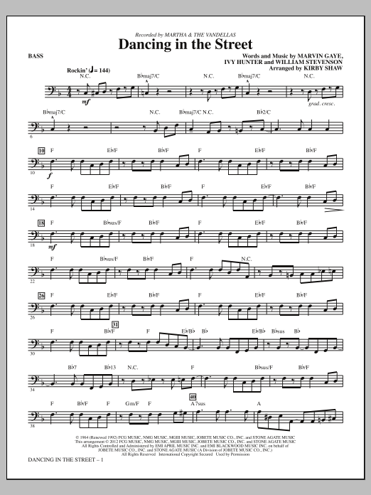 Produktgalerie: Seite 1 von 1 Dancing In The Street - Bass, Kirby Shaw, Chor