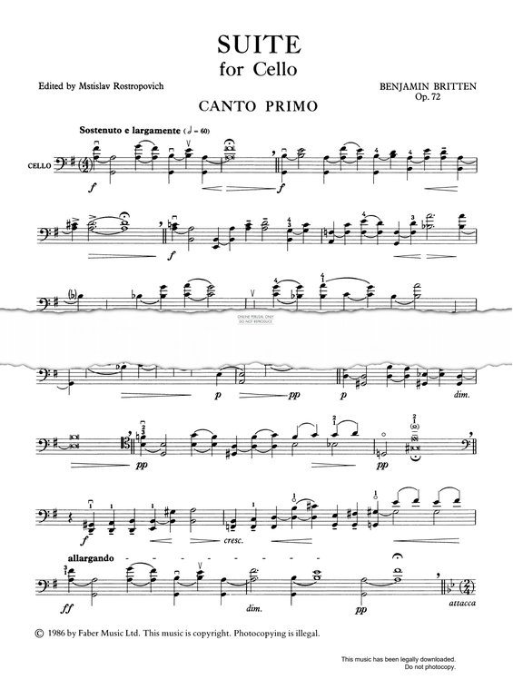 Produktgalerie: Seite 1 von 1 Three Suites, Benjamin Britten, Violoncello