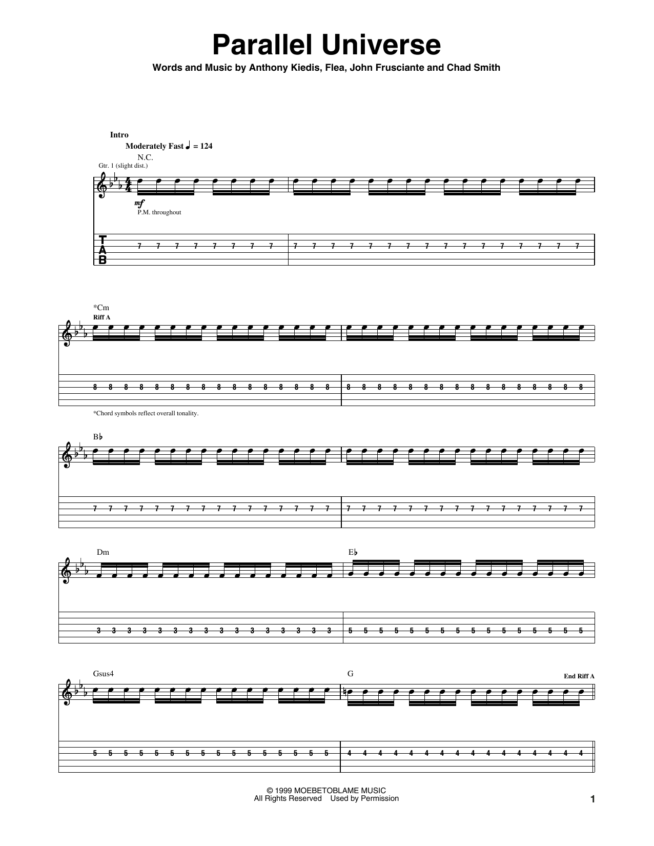 Product gallery: Page 1 of 1 Parallel Universe, Red Hot Chili Peppers