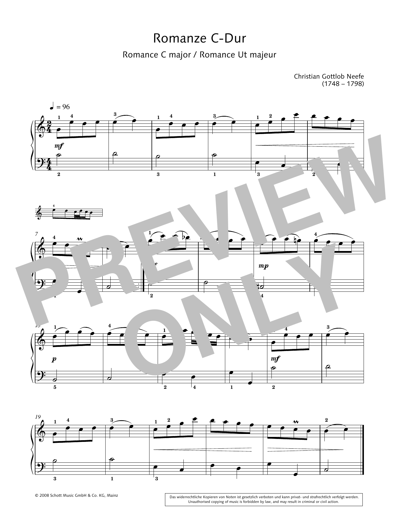 Product gallery: Page 1 of 1 Romance in C major, Hans-Gunter Heumann