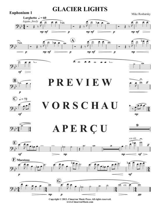 Product gallery: Page 6 of 13 Glacier Lights , , (Tuba Ensemble)