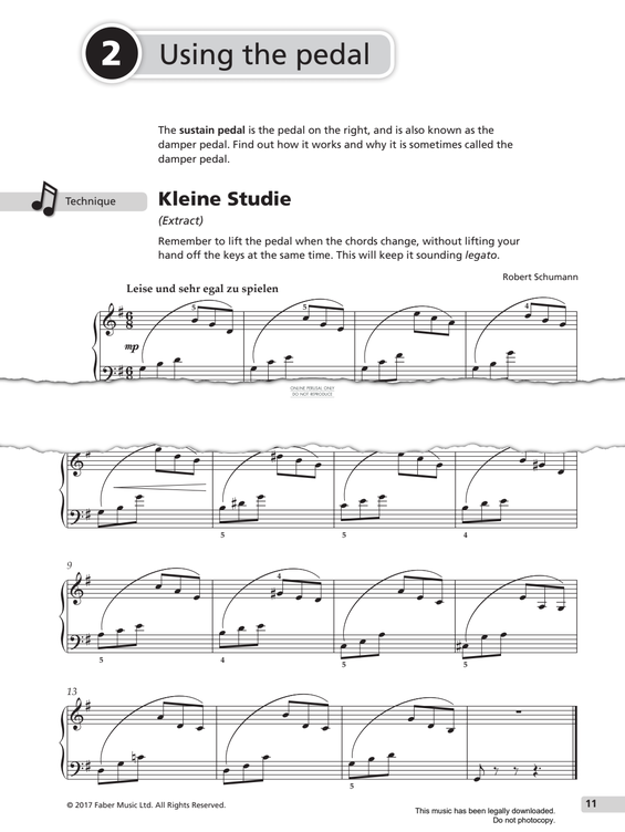 Produktgalerie: Seite 1 von 1 Kleine Studie, Robert Schumann, Klavier