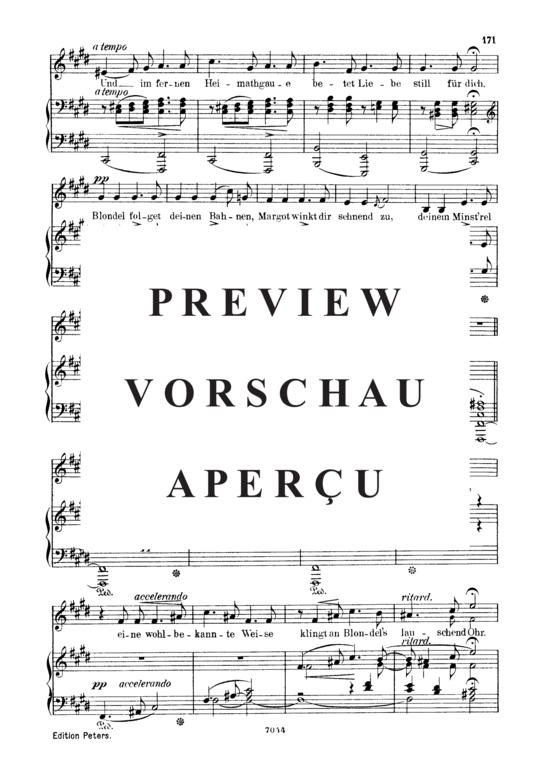 Product gallery: Page 4 of 6 Blondels Lied, Op.53 No.1, , Low Voice and Piano