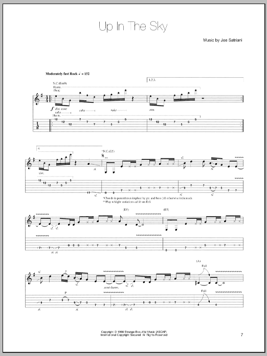 Produktgalerie: Seite 1 von 1 Up In The Sky, Joe Satriani, Gitarre