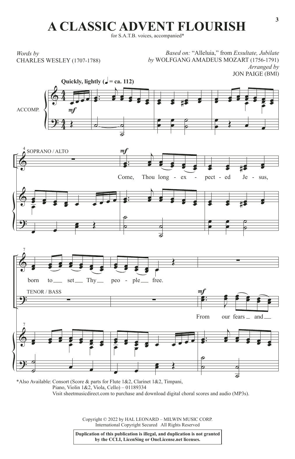 Product picture to: A Classic Advent Flourish (arr. Jon Paige)