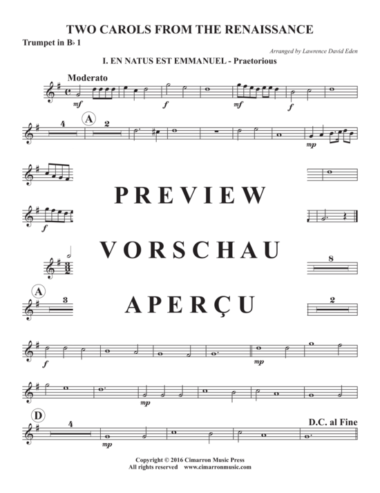 Produktgalerie: Seite 7 von 11 Zwei Weihnachtslieder aus der Renaissance , , (Blechbläserquintett)