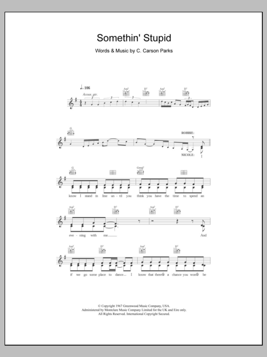 Produktbild zu:  Somethin' Stupid - Robbie Williams