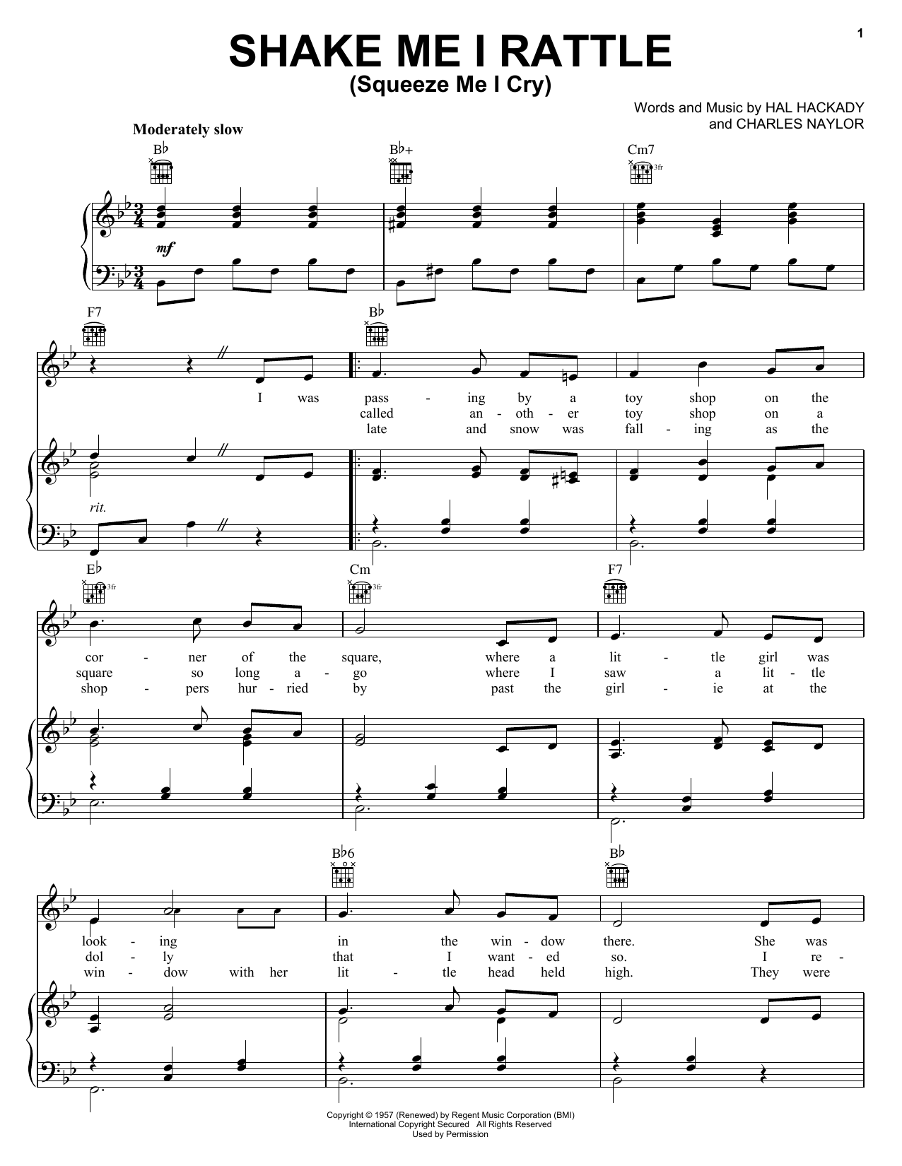 Product gallery: Page 1 of 1 Shake Me I Rattle (Squeeze Me I Cry), Marion Worth
