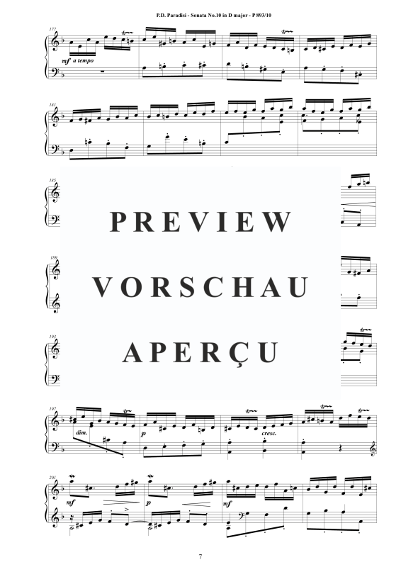 Produktgalerie: Seite 8 von 9 Sonate Nr. 10 in D-Dur, , Klavier Solo