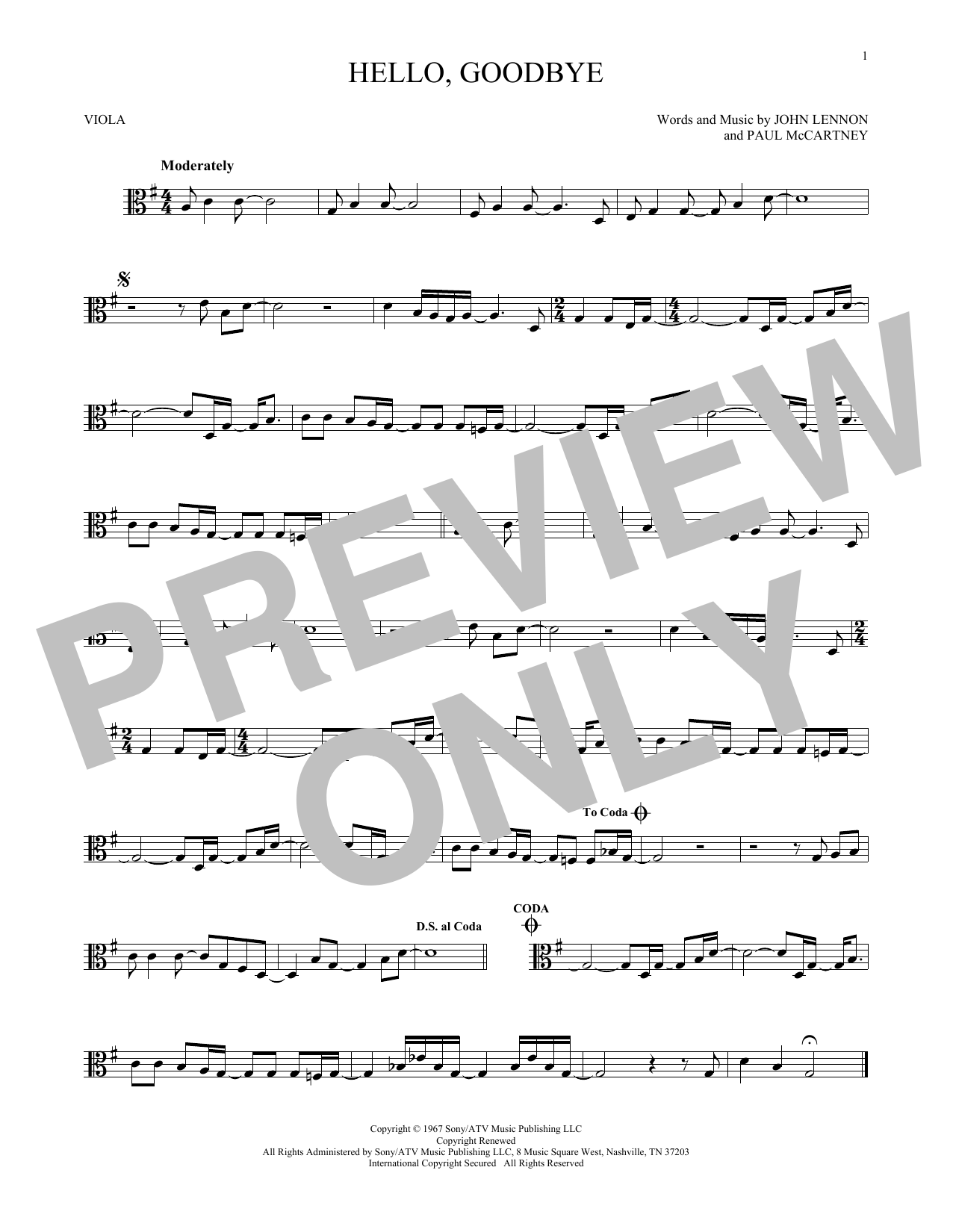 Product gallery: Page 1 of 1 Hello, Goodbye, The Beatles