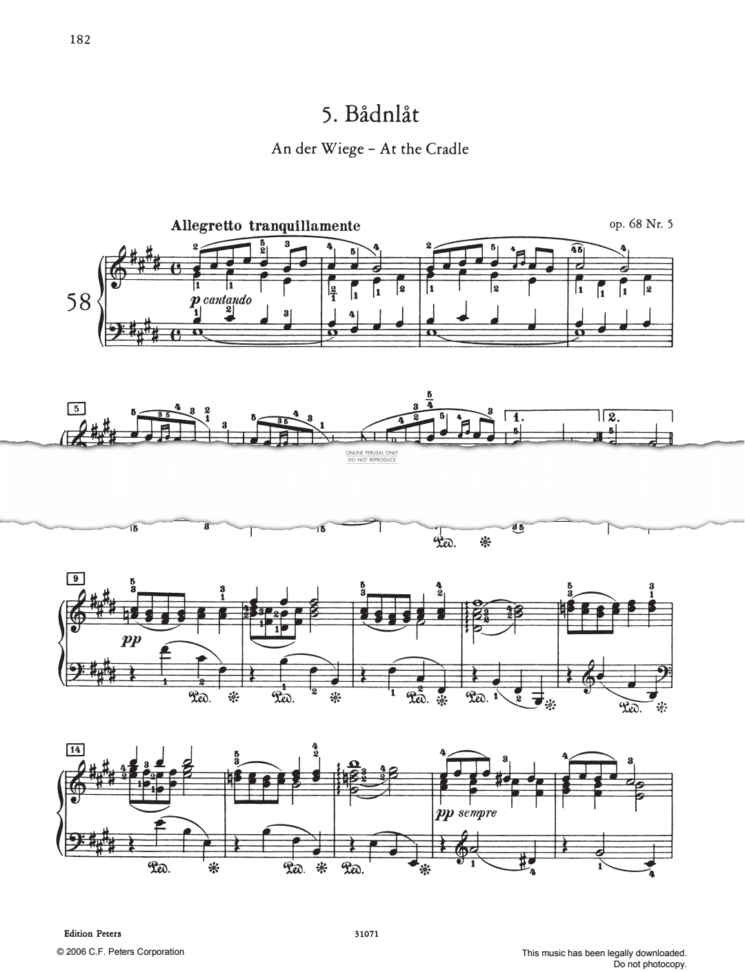 Produktbild zu: Bådnlåt Op. 68 Op. 68
