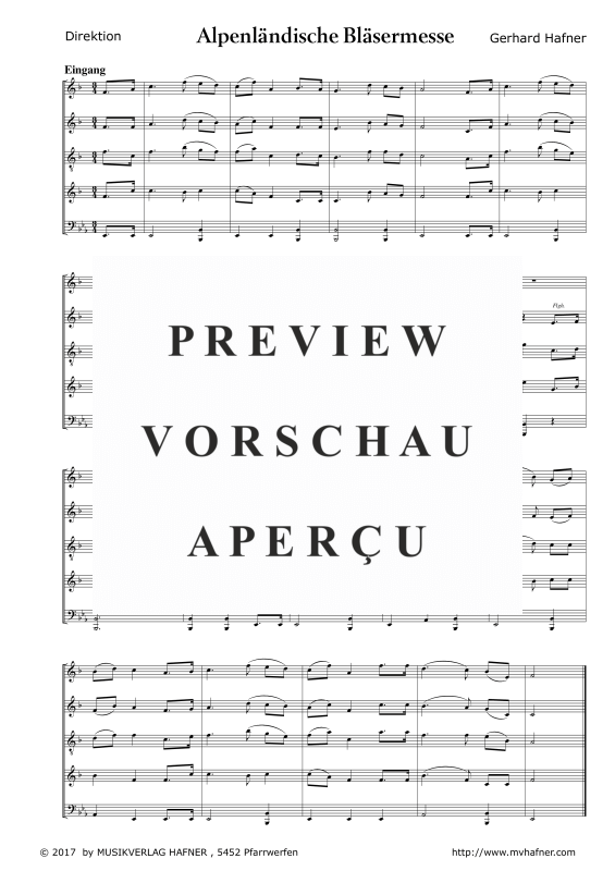 Product gallery: Page 6 of 11 Alpenländische Bläsermesse, , (wind orchestra)