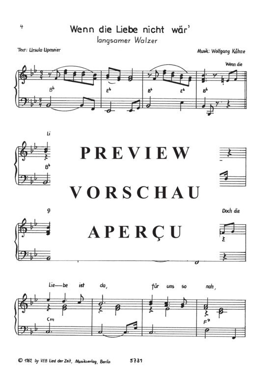 Product gallery: Page 7 of 21 Eine Welt ohne dich , , Piano and Voice