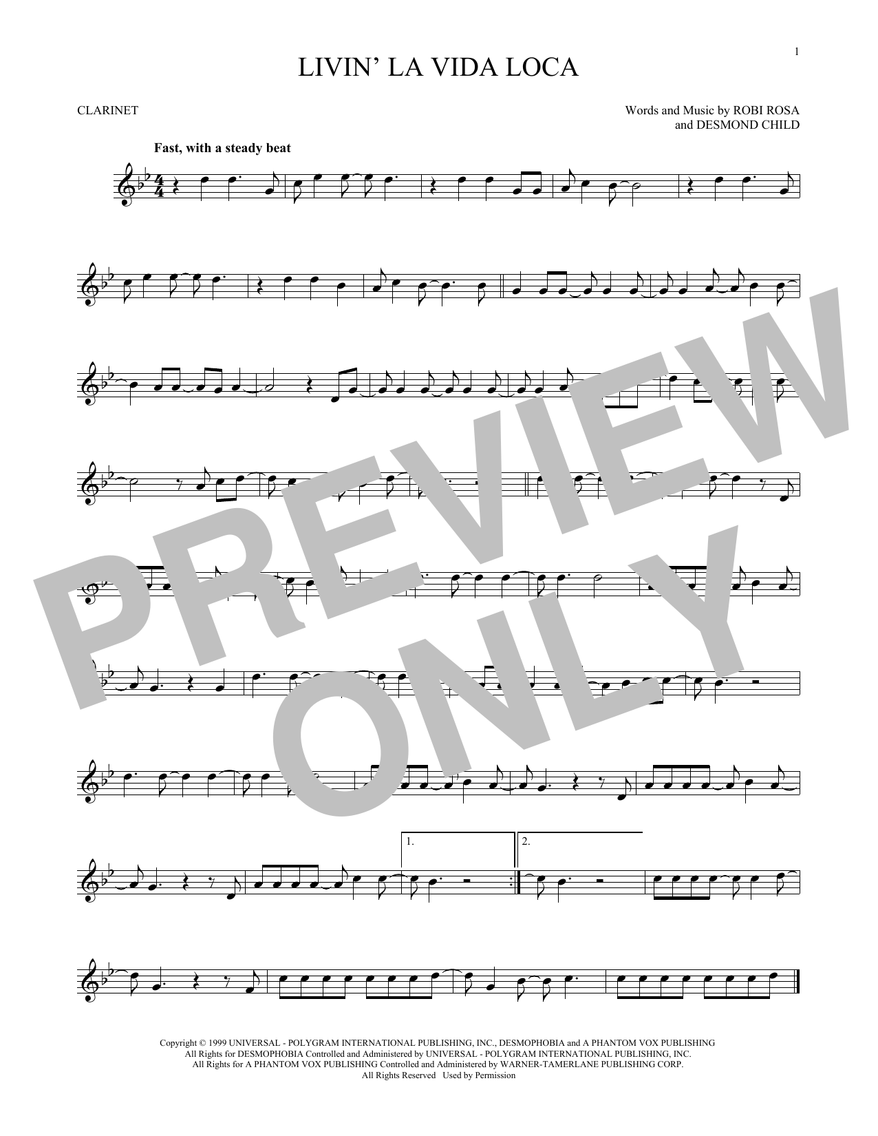 Product gallery: Page 1 of 1 Livin' La Vida Loca, Ricky Martin
