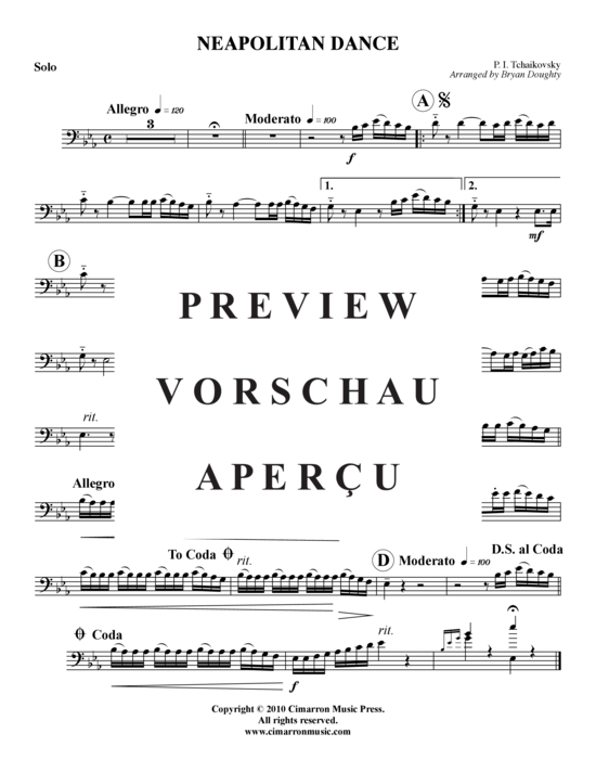 Product gallery: Page 5 of 10 Neapolitan Dance , , (baritone/pos + brass quintet)