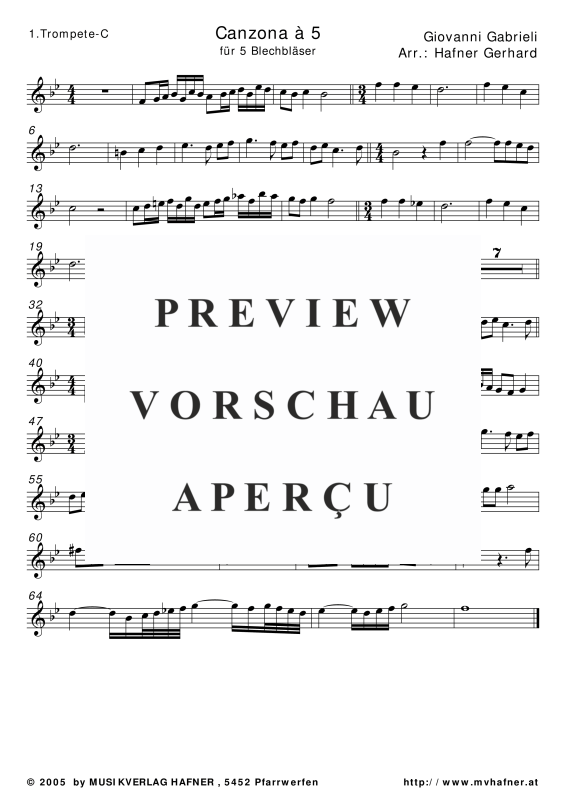 Produktgalerie: Seite 4 von 11 Canzona à 5, , (Blechbläser Quintett)