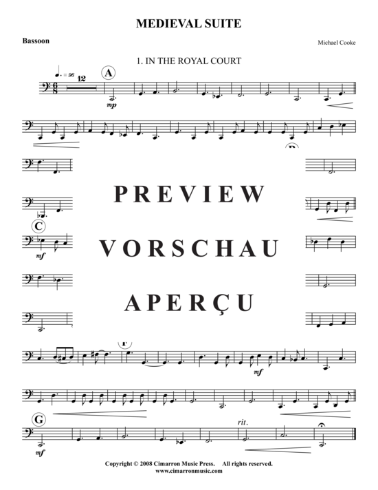 Produktgalerie: Seite 17 von 21 Medieval Suite , , (Holzbläser-Quintett)