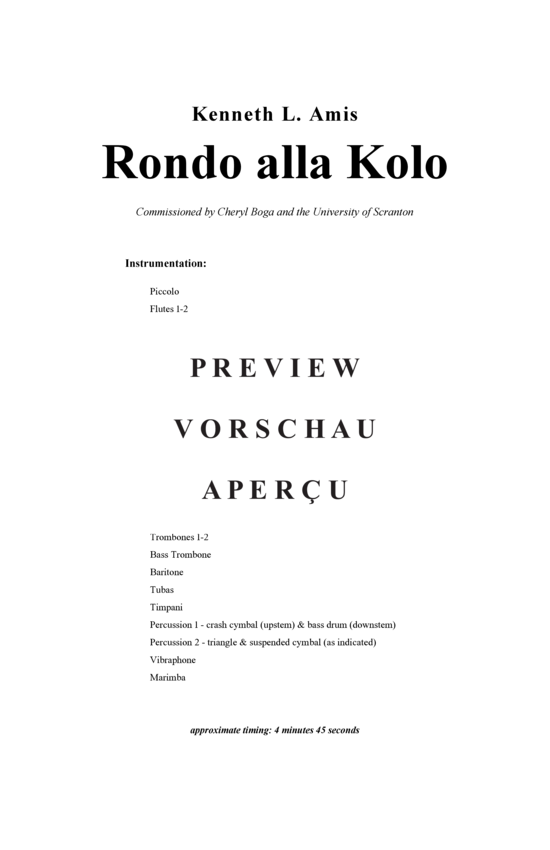 Produktgalerie: Seite 3 von 21 Rondo alla Kolo , , (Concert Band)