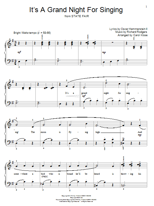 Product picture to: It's A Grand Night For Singing