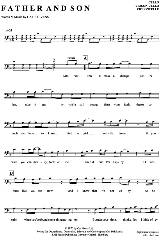 Produktgalerie: Seite 1 von 4 Father and Son , Stevens, Cat, (Violon-Cello)