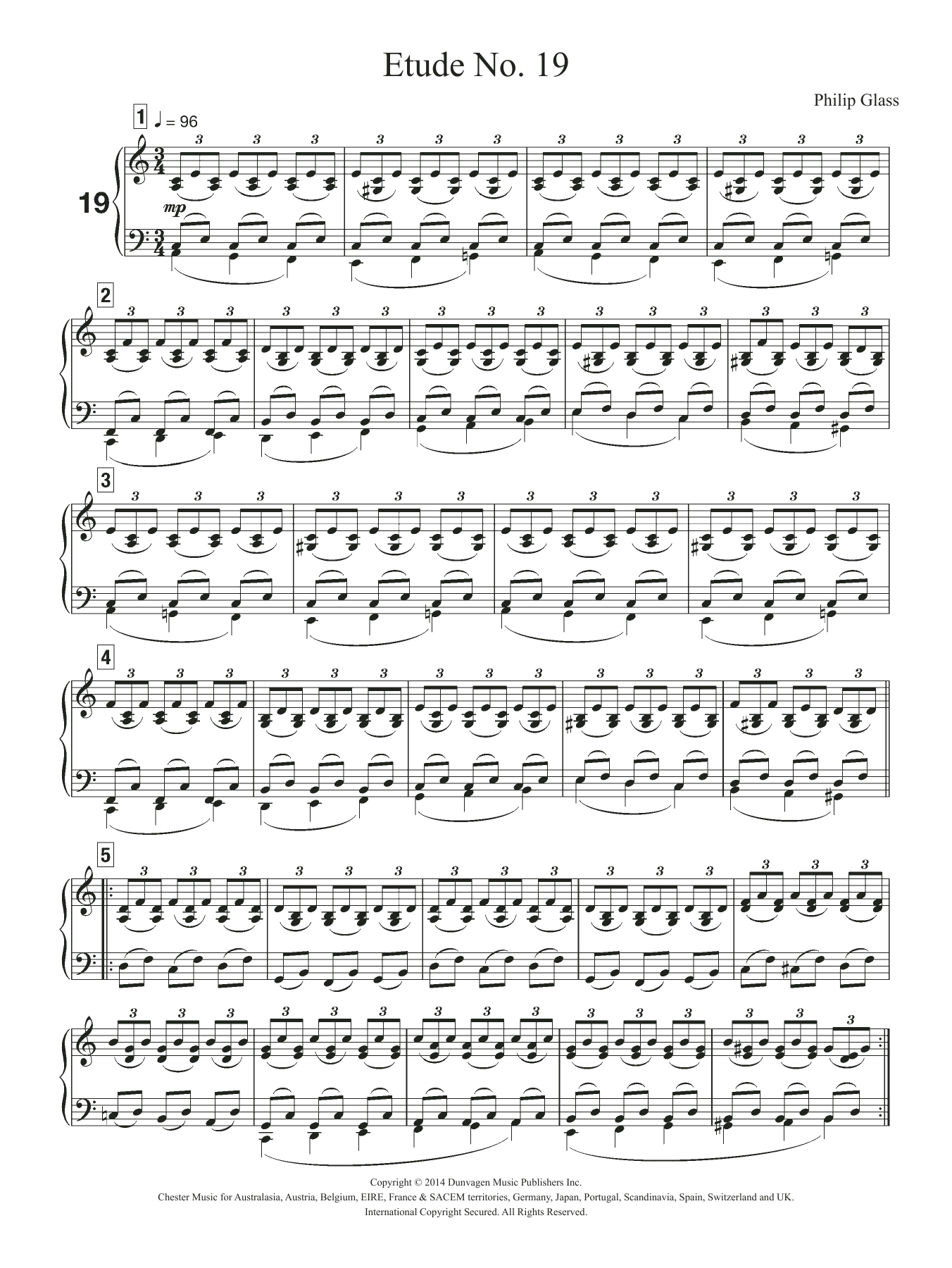 Produktbild zu: Etude No. 19