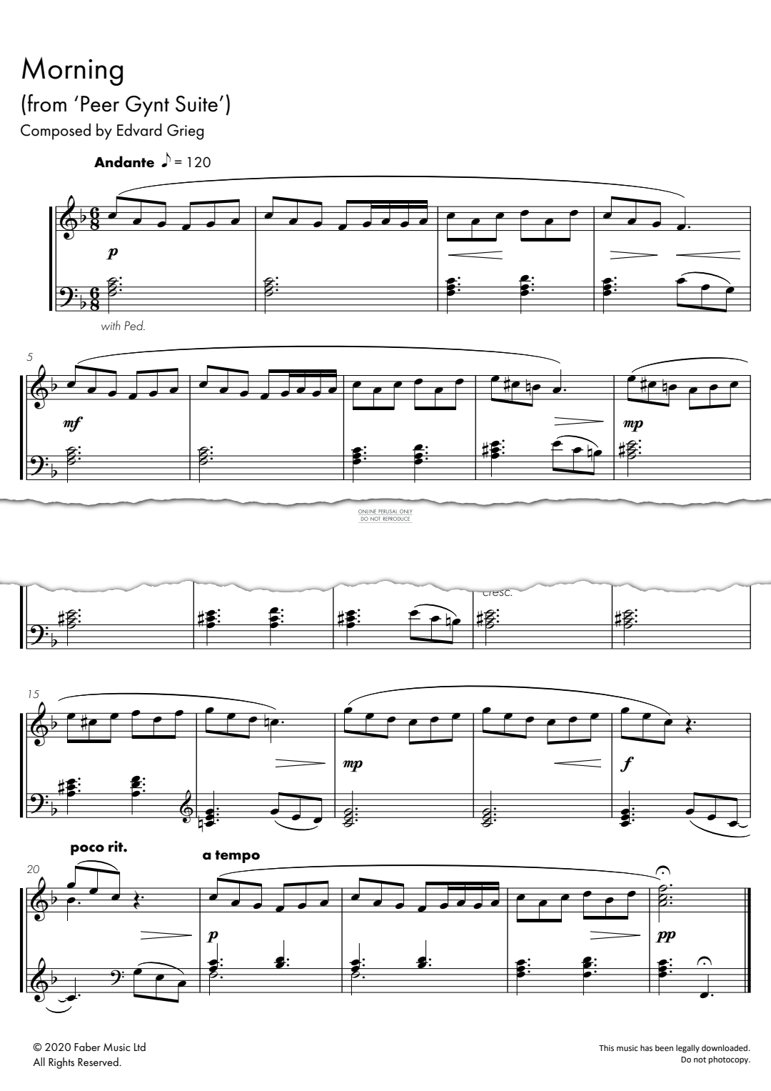 Produktbild zu: Morning (from 'Peer Gynt')