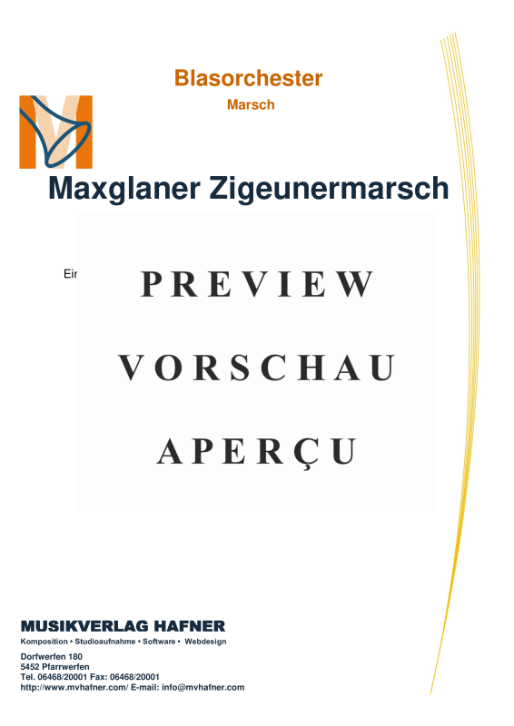 gallery: Maxglaner Zigeunermarsch, , (Großes Blasorchester)