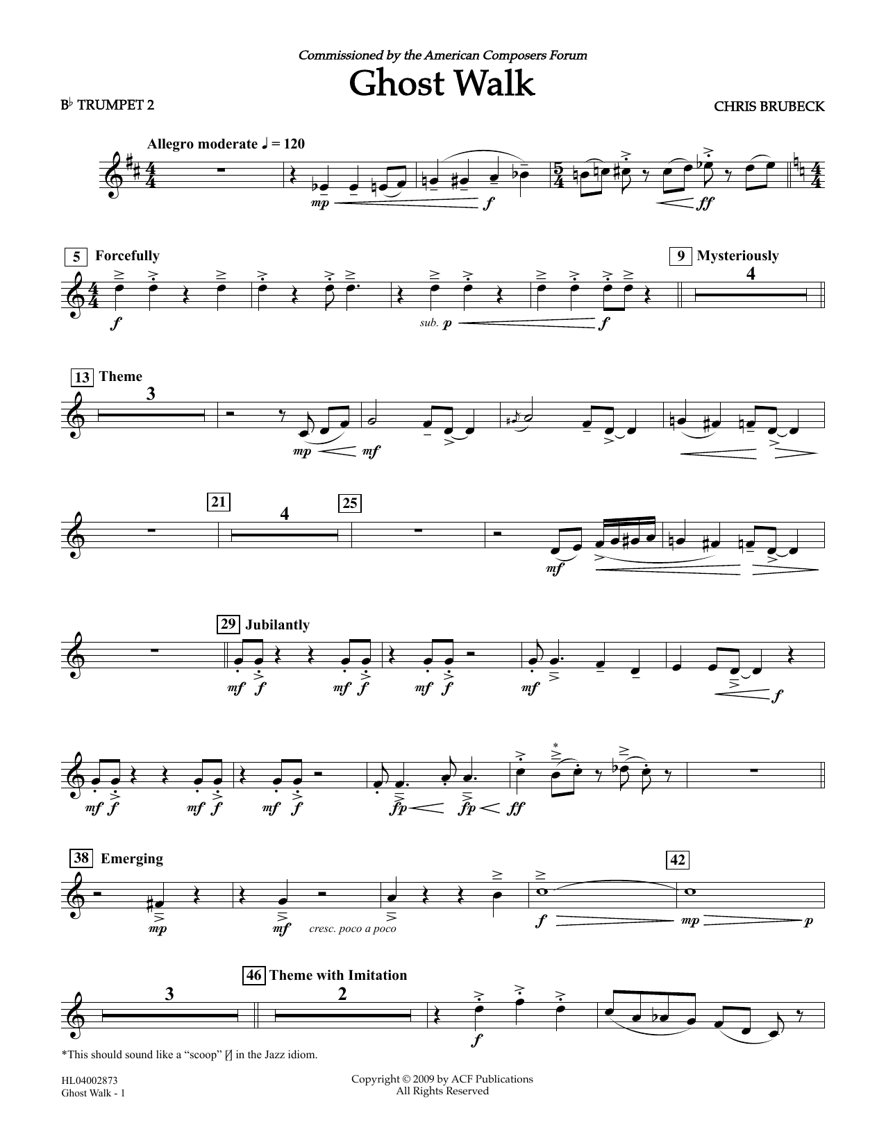 Product picture to: Ghost Walk - Bb Trumpet 2