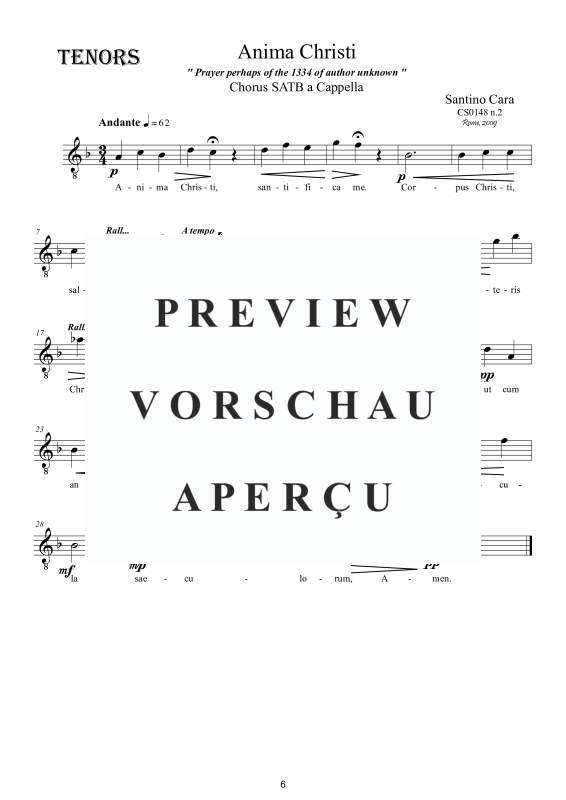 Produktgalerie: Seite 7 von 8 Anima Christi, , Motette Gemischter Chor