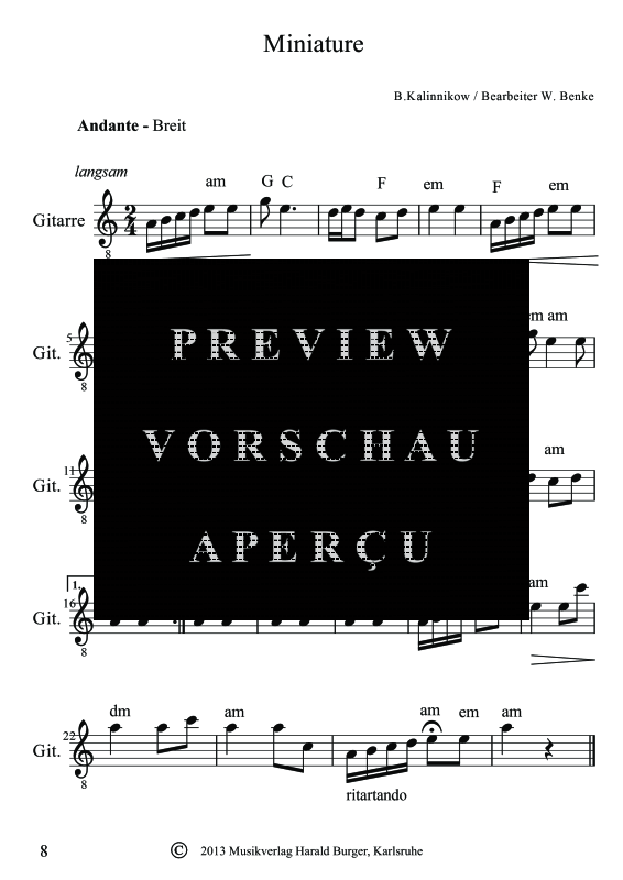 Produktgalerie: Seite 11 von 11 Slavische Musik Band 1, , Gitarre Solo