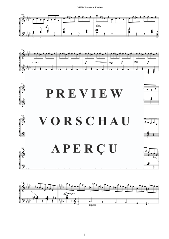 Produktgalerie: Seite 7 von 9 Toccata in F Minor, , Cembalo Solo