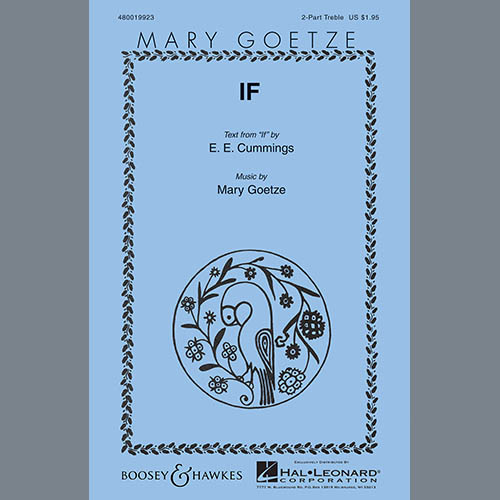 cover: If, Mary Goetze
