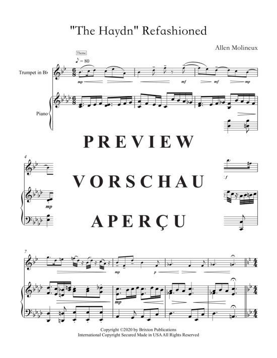 Produktgalerie: Seite 4 von 19 The Haydn Refashioned , , (Trompete und Klavier)